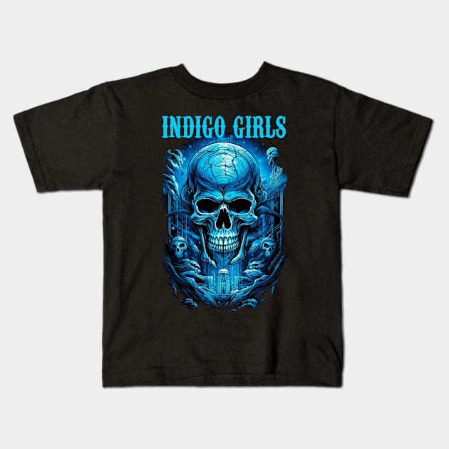 INDIGO GIRLS BAND Kids T-Shirt by Tronjoannn-maha asyik 